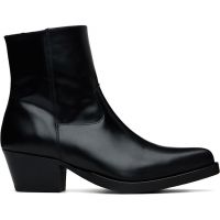 Ernest W. Baker Black Western Boots 261600M228002
