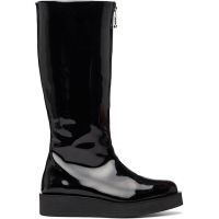 Ernest W. Baker Black High Zip Boots 261600M228005