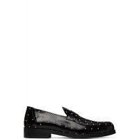 Ernest W. Baker Black Studded Leather Loafers 261600M231004
