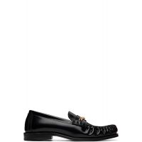 Ernest W. Baker Black Gold Chain Loafers 261600M231009
