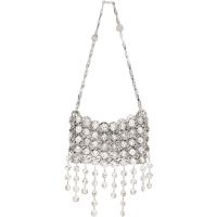 Rabanne Silver 1969 Strass Nano Bag 261605F048006