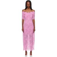 Rabanne Pink Lace Maxi Dress 261605F055000