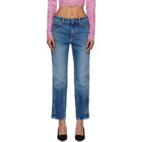 Rabanne Blue Zip Jeans 261605F069000