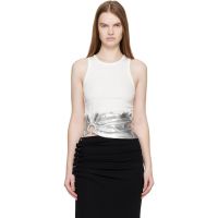 Rabanne White Piercing Tank Top 261605F111000