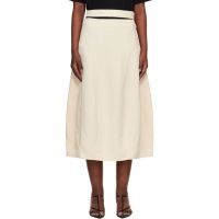 Studio Nicholson Beige Orcha Midi Skirt 261608F092001