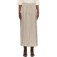 Studio Nicholson Beige Oates Midi Skirt 261608F092002