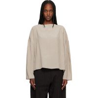 Studio Nicholson Taupe Lau Blouse 261608F107002
