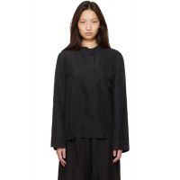Studio Nicholson Black Baye Twill Shirt 261608F109012