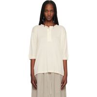 Studio Nicholson Beige Lorem Jersey Henley 261608F110006