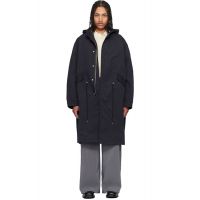 Studio Nicholson Navy Lotus Coat 261608M176001