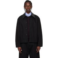 Studio Nicholson Black Aaron Levine Edition Dover Jacket 261608M180004