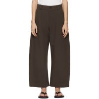 Studio Nicholson Brown Levy Trousers 261608M191010