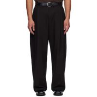 Studio Nicholson Black Pull Trousers 261608M191012