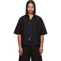 Studio Nicholson Black Sanko Shirt 261608M192002