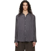 Studio Nicholson Navy View Shirt 261608M192008