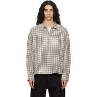 Studio Nicholson Beige & Black Nostra Shirt 261608M192011