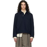 Studio Nicholson Indigo Stowe Shirt 261608M192016
