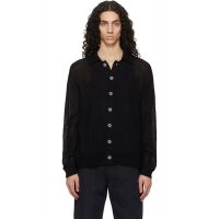 Studio Nicholson Black Hamto Kint Cardigan 261608M200001