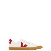 VEJA White & Red Esplar Leather Sneakers 261610F128015