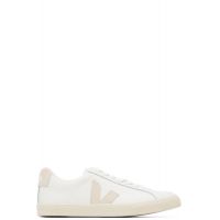 VEJA White & Beige Esplar Leather Sneakers 261610F128017