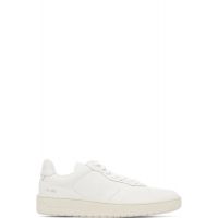 VEJA White V-90 Leather Sneakers 261610M237014