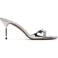 Paris Texas Silver Lidia Mule 70 Heeled Sandals 261616F125029