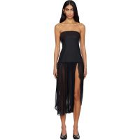 Paloma Wool Black Mila Midi Dress 261648F054003