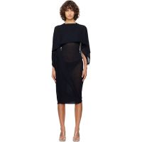 Paloma Wool Black Willy Midi Dress 261648F054004