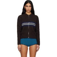 Paloma Wool Brown Penalti Zip Sweater 261648F095007