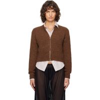 Paloma Wool Brown Hasta Luego Zip Sweater 261648F095008