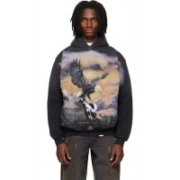 Represent Black Chrome Flight Hoodie 261655M202018
