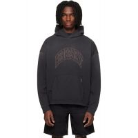 Black Represent Embellished Hoodie 261655M202021
