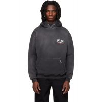 Represent Black 24 Hour Service Hoodie 261655M202037