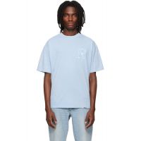 Represent Blue Western Initial T-shirt 261655M213026