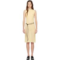 Rier Yellow Wool Gauze Minidress 261661F052000