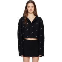 Rier Black City Crop Flowers Walker Jacket 261661F063002