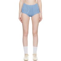 Rier Blue Fine Rib Briefs 261661F074001