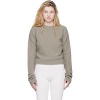 Rier Taupe Wool Boucle Sweater 261661F096000