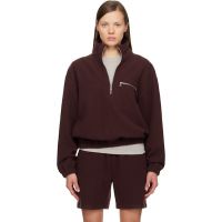 Rier SSENSE Exclusive Burgundy Fleece Jacket 261661F097001
