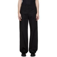 Rier Black Cotton Trousers 261661M191001