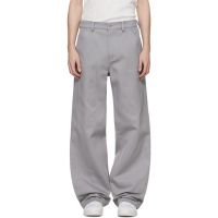 Rier Gray Antique Gabardine Trousers 261661M191005