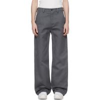 Rier Gray Antique Gabardine Trousers 261661M191006