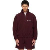 Rier SSENSE Exclusive Burgundy Fleece Jacket 261661M202000