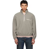 Rier Gray Polar Fleece Sweater 261661M202003