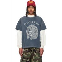 Gallery Dept. Gray Skeleton Beach Grit T-shirt 261672M213017