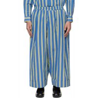 Toogood Blue & Green The Baker Trousers 261676M191015