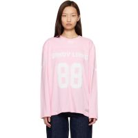 Sandy Liang Pink Princeton Long Sleeve T-shirt 261677F110002