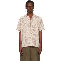 Toga Virilis Beige Embroidery S/S Shirt 261688M192002