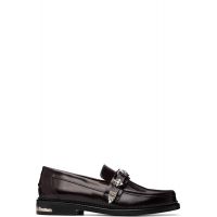 Toga Virilis SSENSE Exclusive Burgundy Metal Loafers 261688M231023