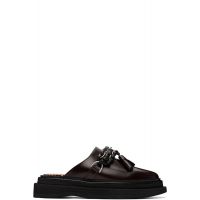 Toga Virilis Brown Hard Leather Slip-on Loafers 261688M231046